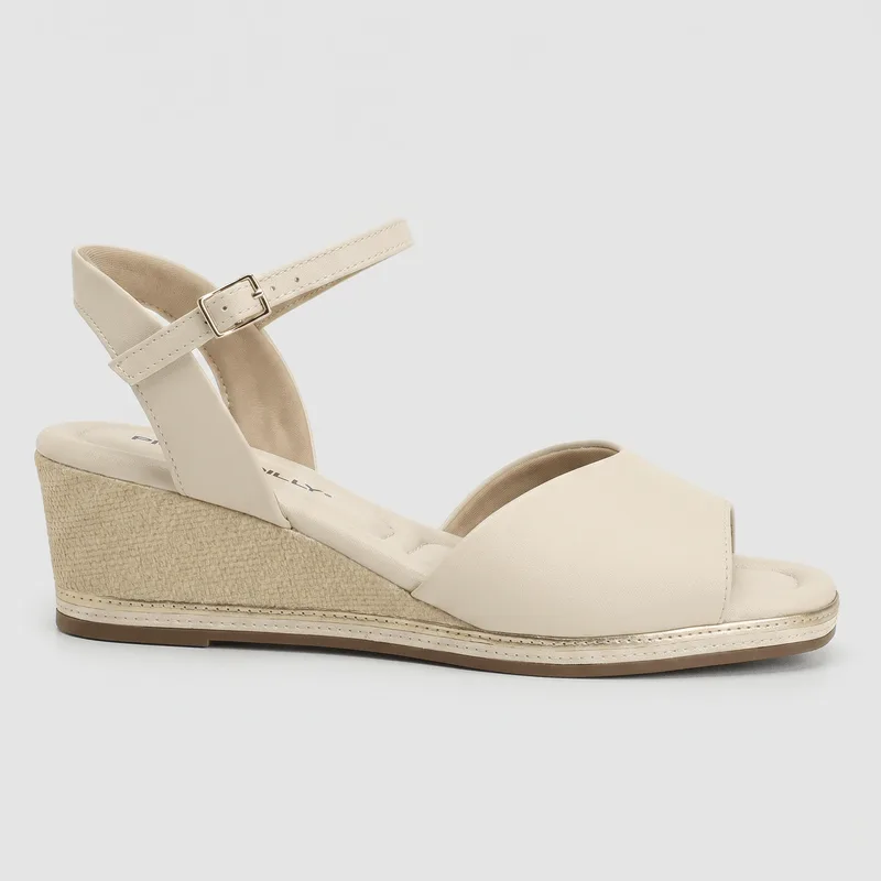 Sandália Daila Anabela Off White 40