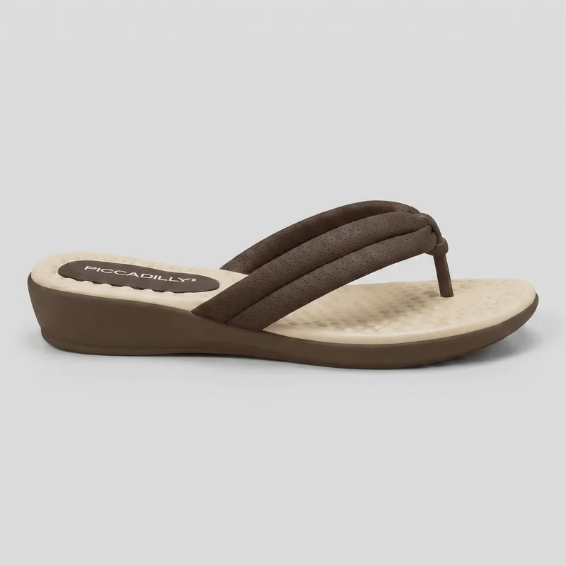 Chinelo Camila Salto Baixo Cacau 34