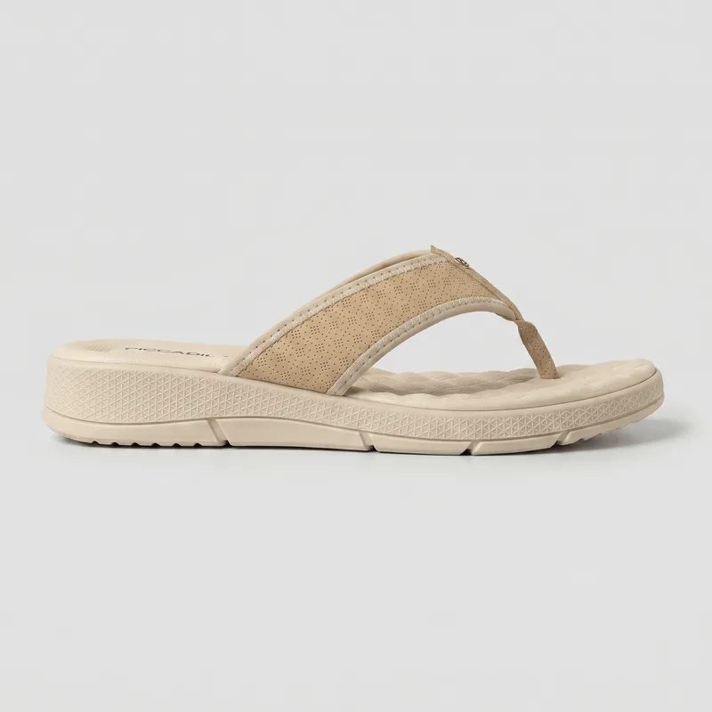 Chinelo Esporão Salto Médio Brule com Marfim 36