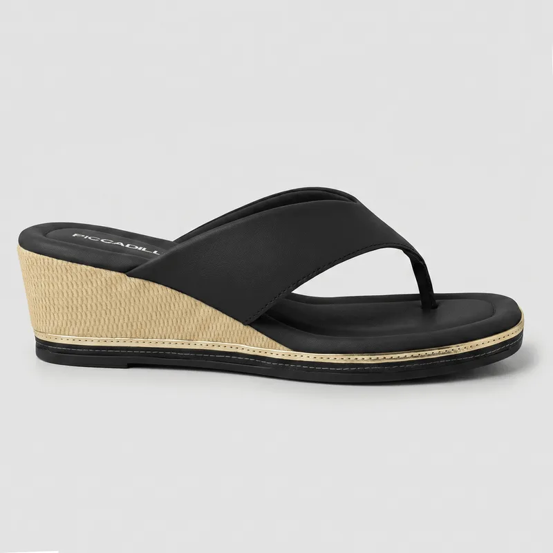 Tamanco Daila Anabela Preto 38