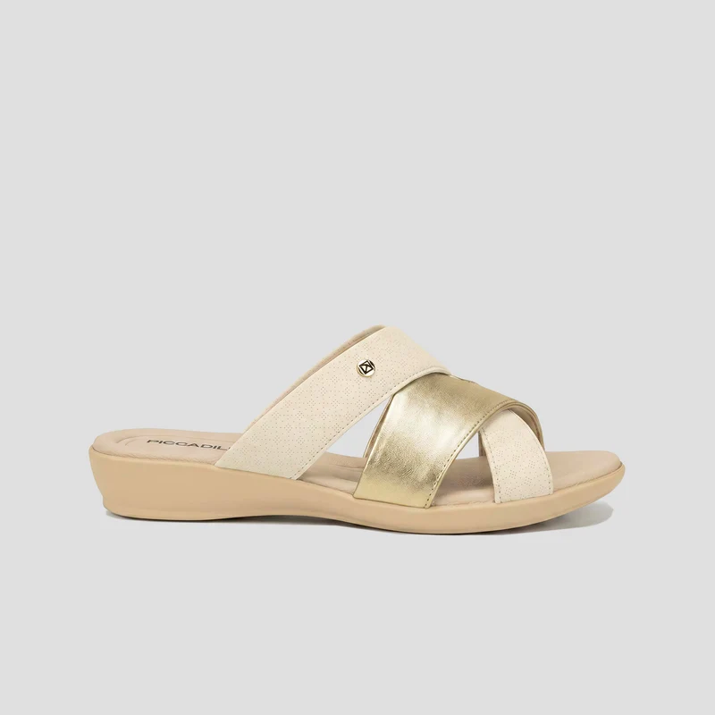 Sueco Camila OFF WHITE-DORADO / 35 - Piccadilly