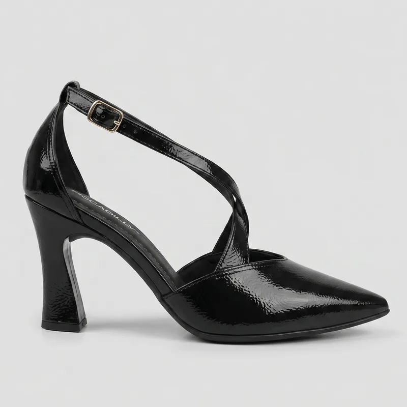 Sapato Scarpin Silvana Salto Alto Preto 39