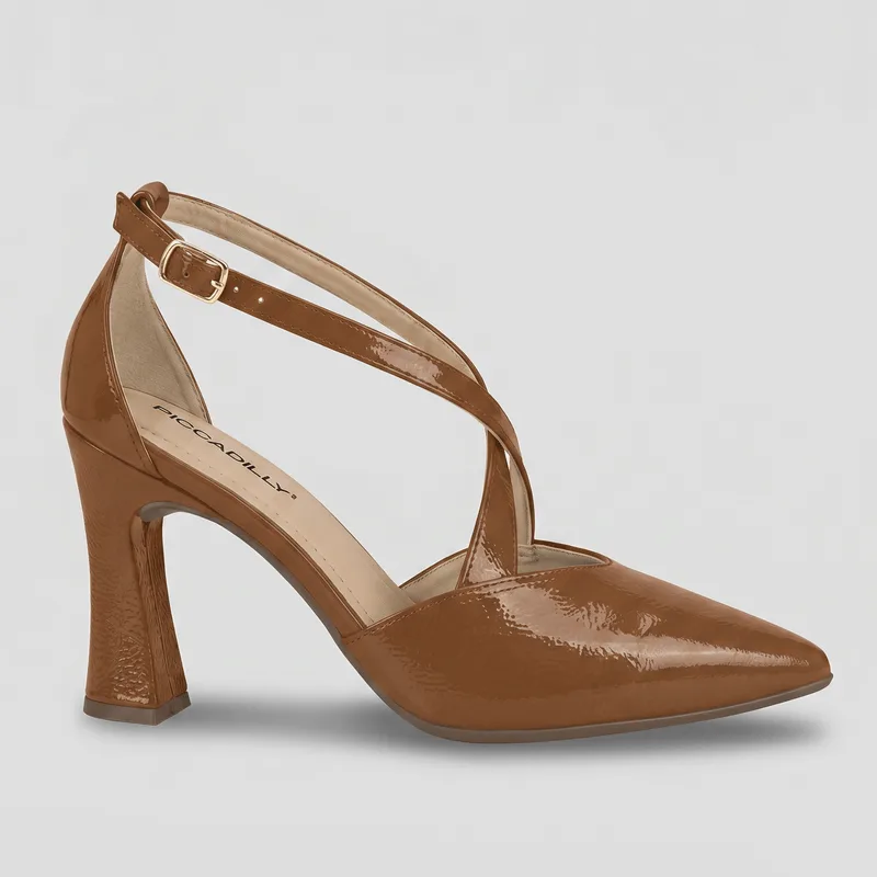 Sapato Scarpin Silvana Salto Alto Ocre 33