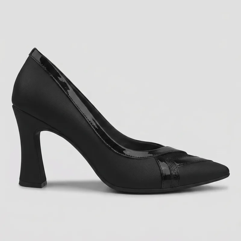 Scarpin Silvana Salto Alto Preto 39