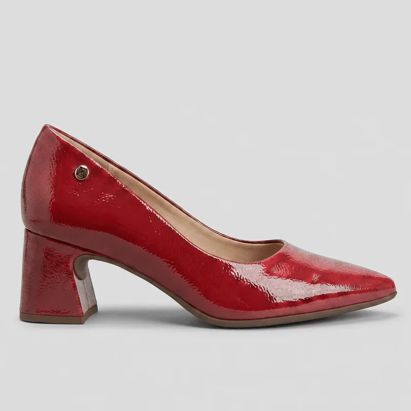 Scarpin Irene Salto Alto Carmim 35