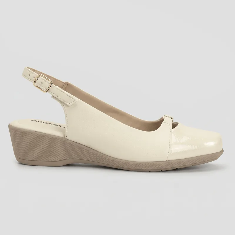 Slingback Ivone Anabela Off White 34