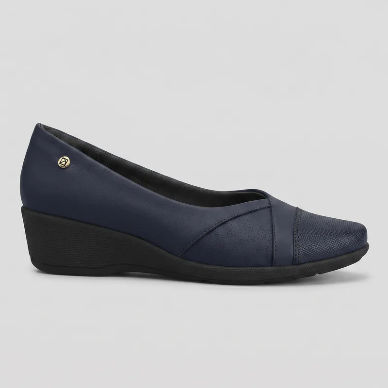 Sapatilha Ivone Anabela Navy 34