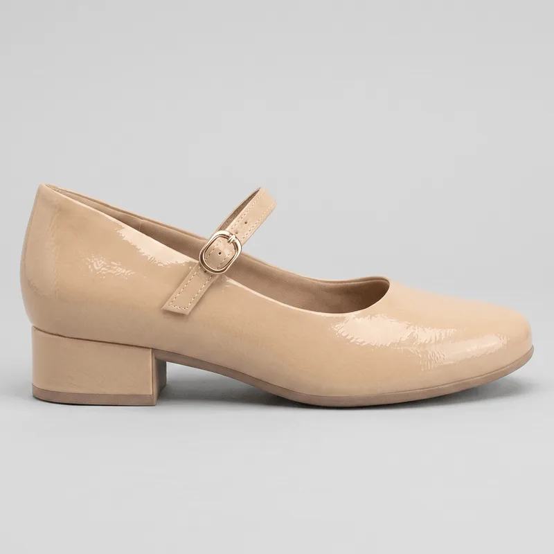 Scarpin Boneca Salto Baixo Rose 39