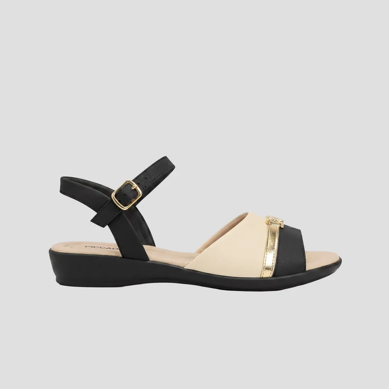Sandalia Camila NEGRO-BEIGE / 41