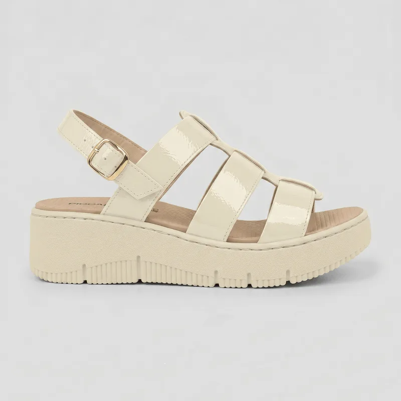 Sandália SPA Anabela Off White 40