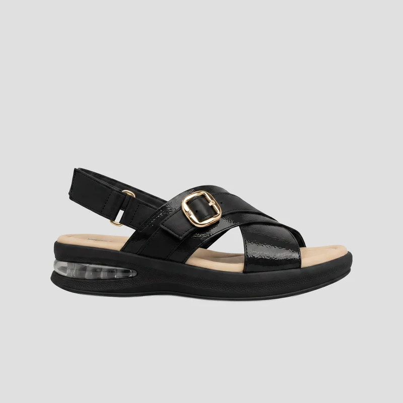Sandalia Soft Step Negro-Beige / 38