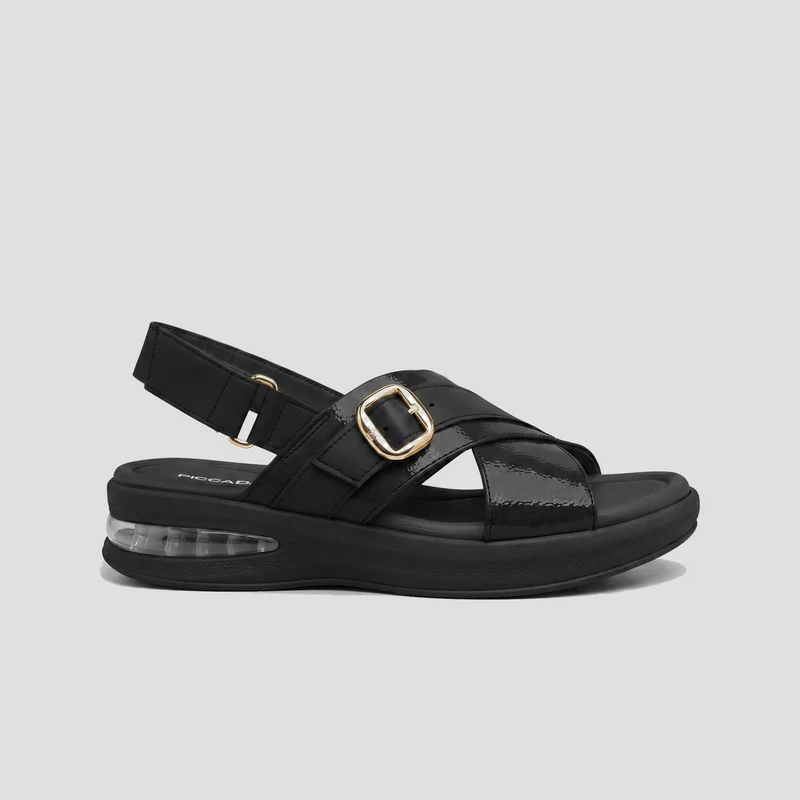 Sandalia Soft Step Negro / 37