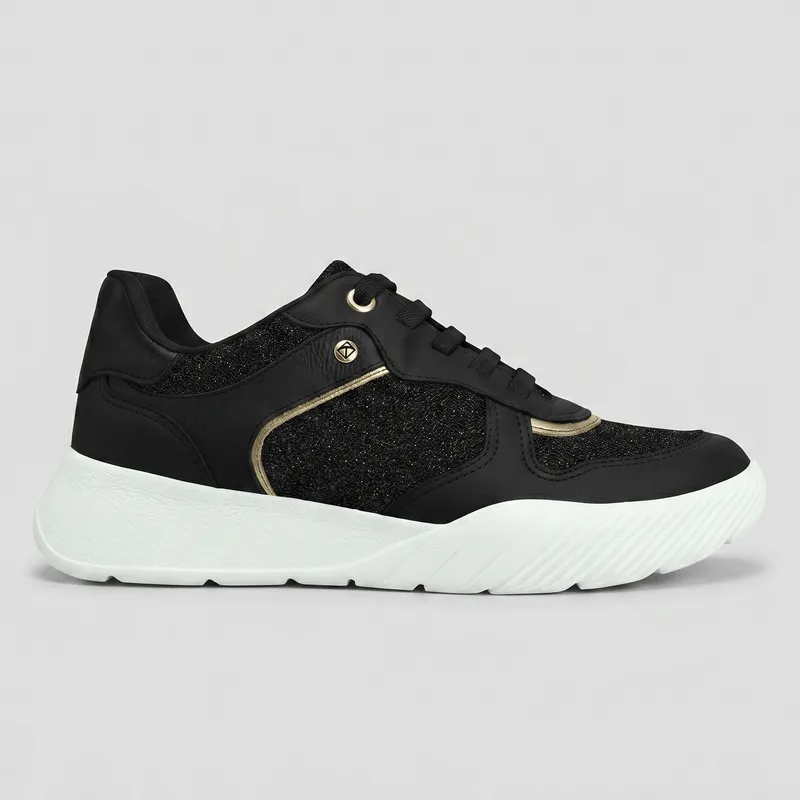 Tênis Fascite Preto com Ouro 39