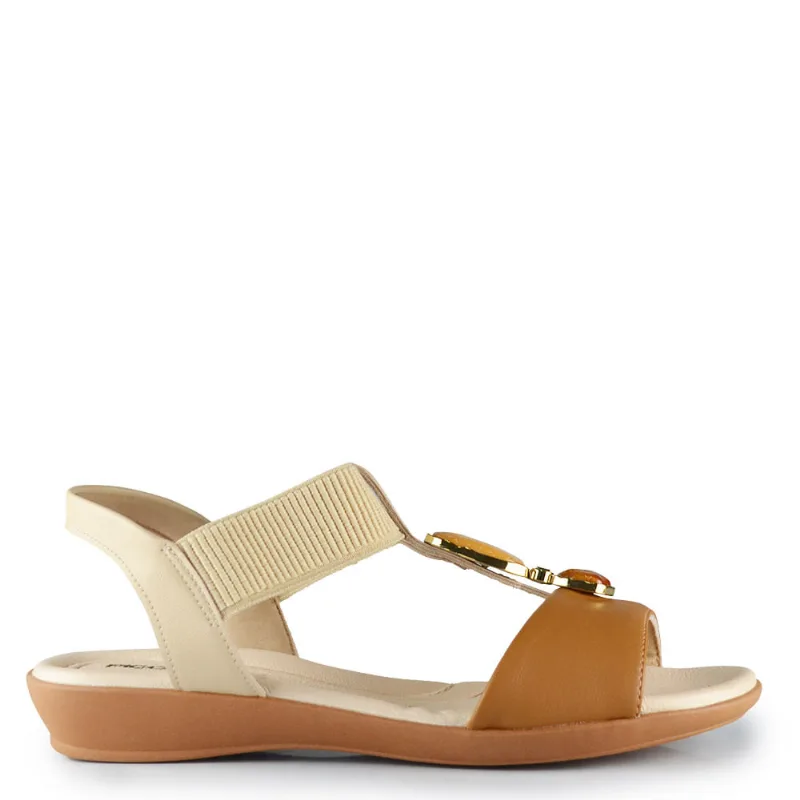 Sandália Anabela Piccadilly Feminina 500442 007 BRULE/MASCAVO 40