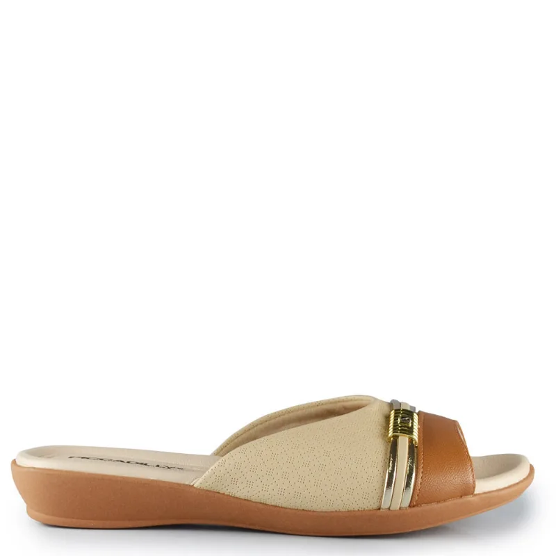 Tamanco Piccadilly Feminino 500444 004 BRULE/MASCAVO 36