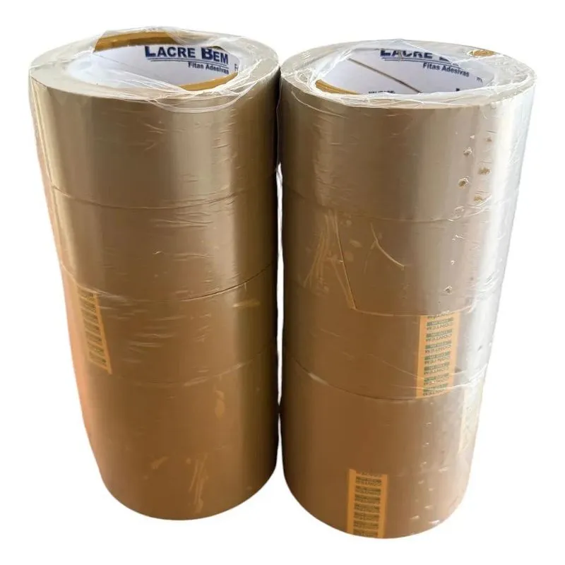 Fita Adesiva Marrom 45mm X 100 Metros - 10 Unidades