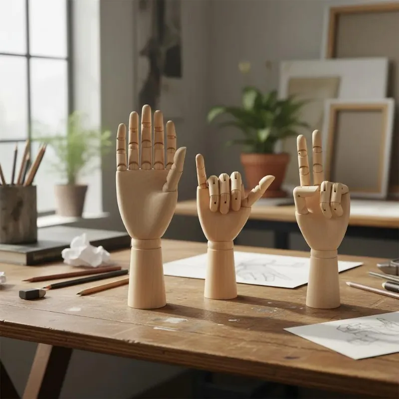Mão Manequim Articulada De Madeira Para Desenho Oferta