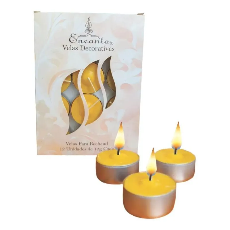 10x Vela Aromatizada 12 Unidades Rechaud Aromática