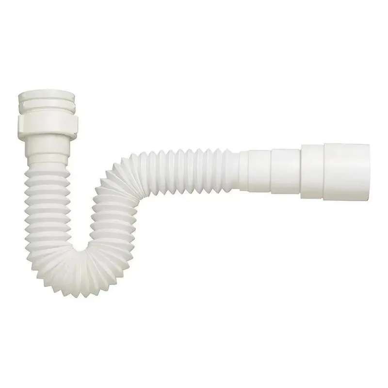 5x Sifão Universal S Branco Pvc Extensível 70cm