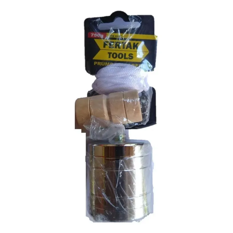 10x Prumo Maciço Fertak Em Aço 750g