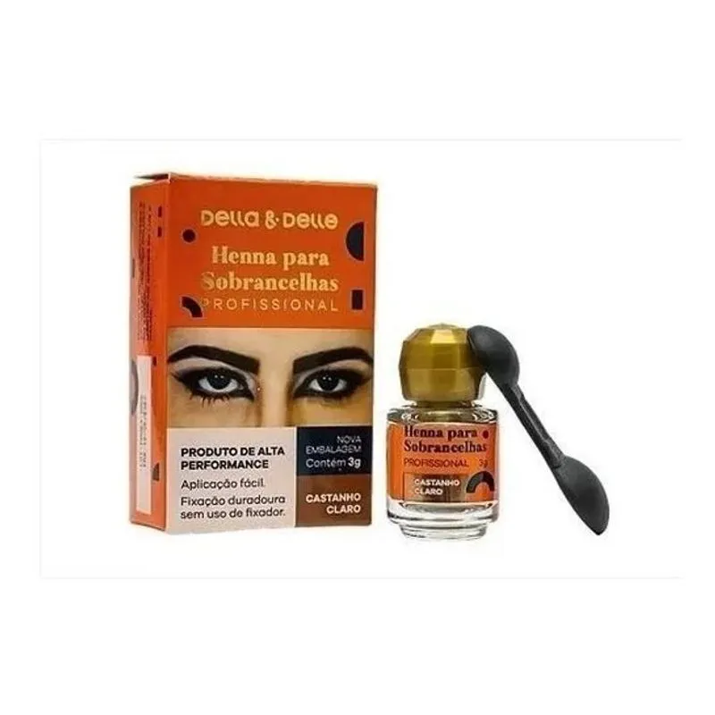 3x Henna Sobrancelhas Della E Delle 3g