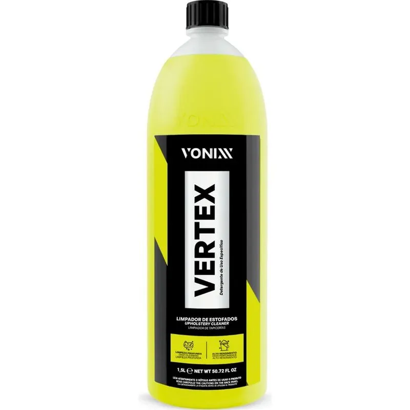 10x Vertex 1,5l Limpeza Profunda Estofado Remove Sujeira Vo
