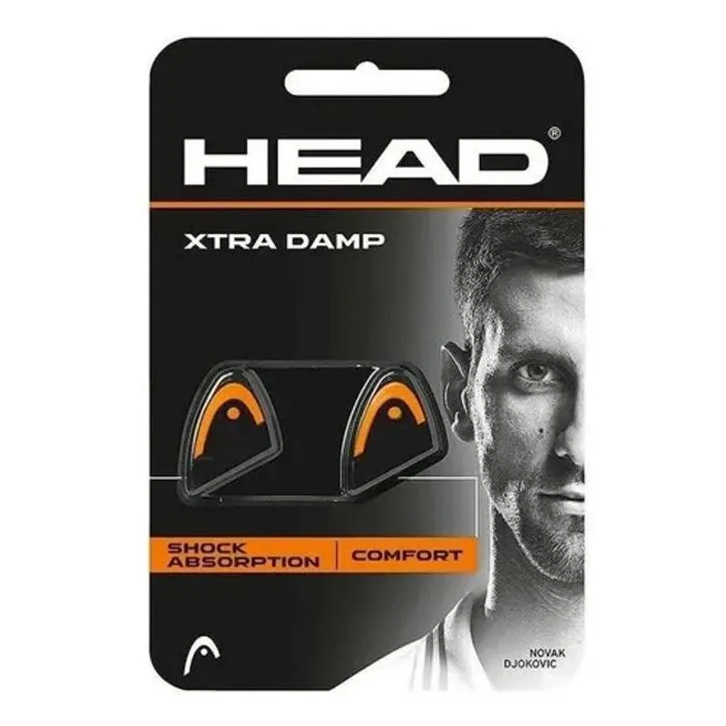 Antivibrador Head Xtra Damp Com 02 Unidades Preto E Laranja