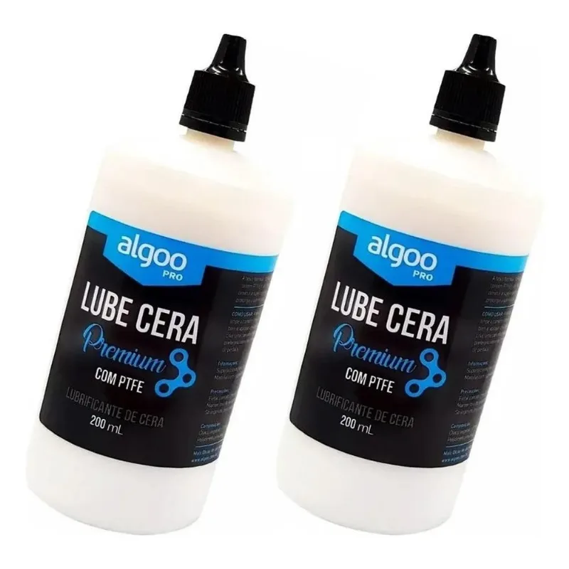 Lubrificante Algoo Lube Cera Premium 200 Ml Kit 2