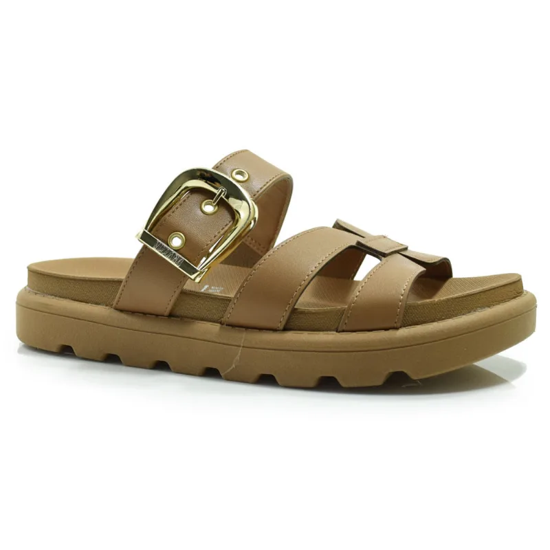 Sandália Flat Feminina Vizzano Marrom 6510.110.7286 40