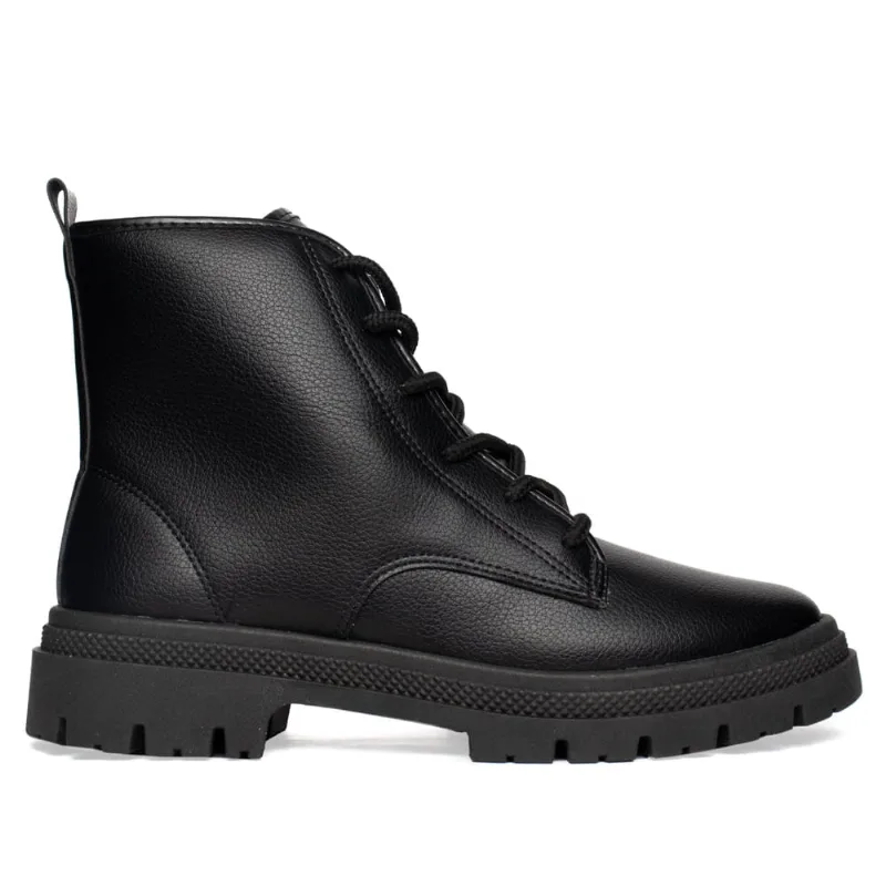 Coturno Feminino Moleca com Cadarço Preto - 39