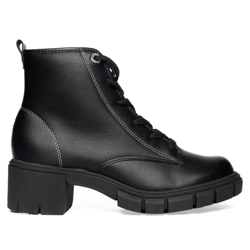 Coturno Feminina Moleca com Cadarço Preto - 34
