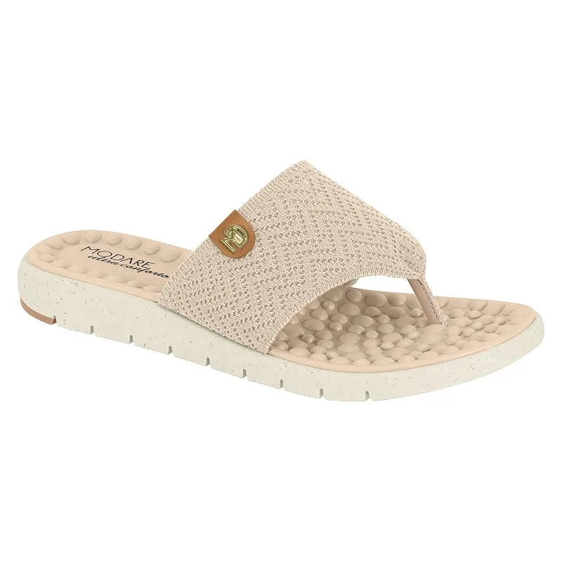 Chinelo Ortopédico Modare Com Esfera Massageadora e Tecido Knit Feminino