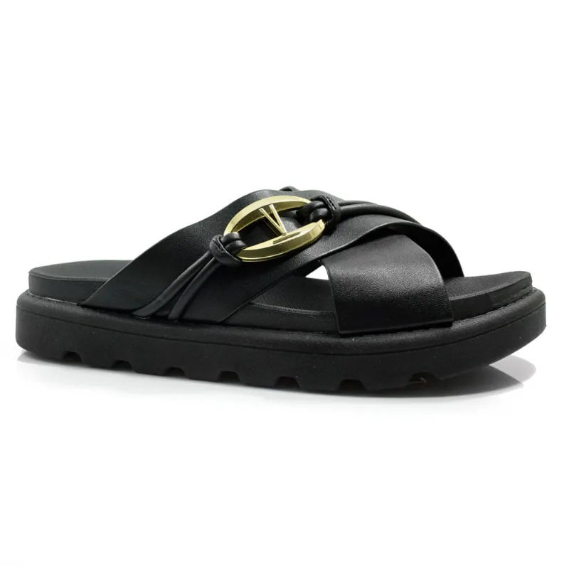 Sandália Flat Feminina Vizzano Preto 6510.111.17466 35