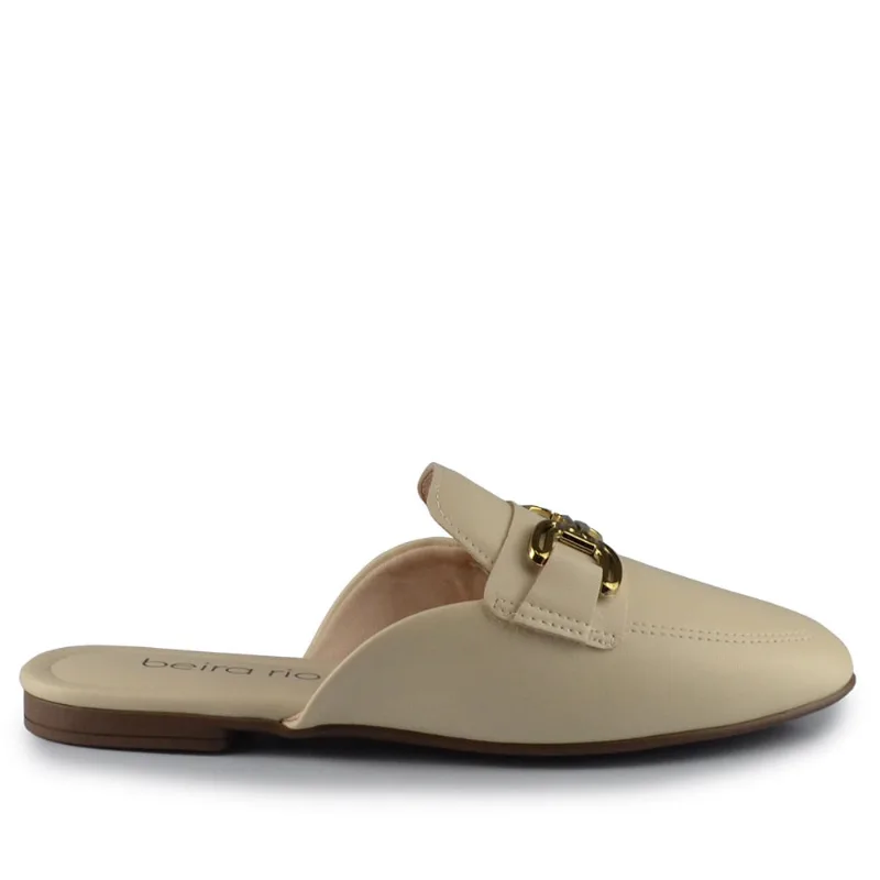 Mule Beira Rio Feminino 4323.100 9569 NP CREME 36