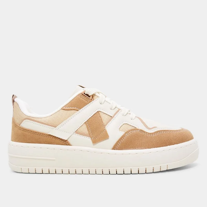 Tênis Vizzano Básico Feminino - Feminino - Off White+Bege