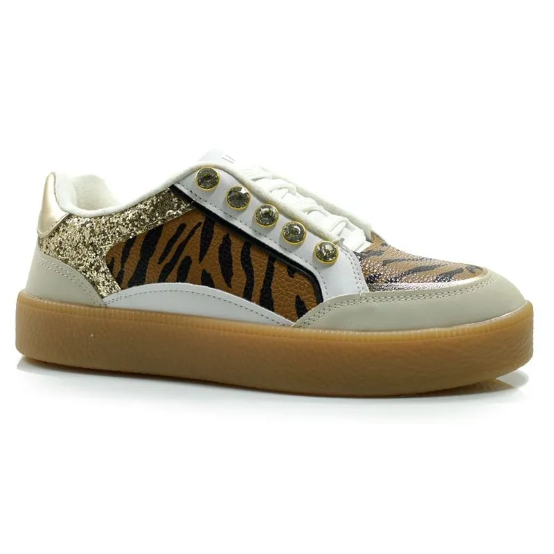 Tênis Feminino de Onça e Glitter Vizzano Onça 1444.102.29493 38