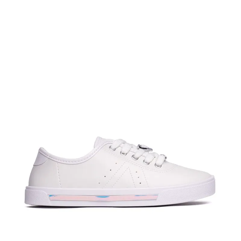 Tênis Infantil Molekinha com Charms Branco - 32