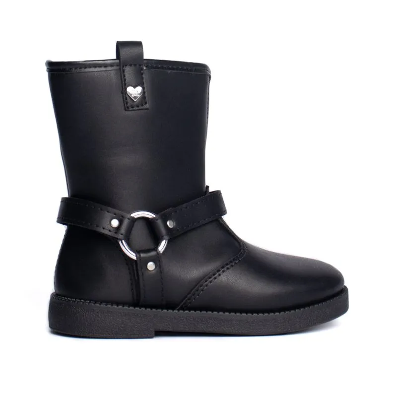 Bota Infantil Molekinha Cano Médio Preto - 20