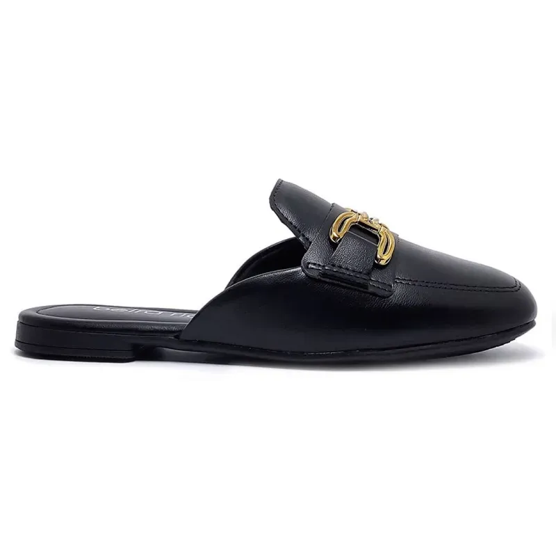 Mule Beira Rio Feminino Detalhe Metalizado Preto PRETO - 33