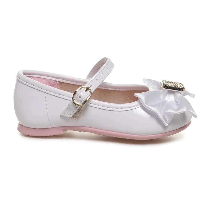Sapatilha Molekinha Laço Infantil Branco BRANCO - 23