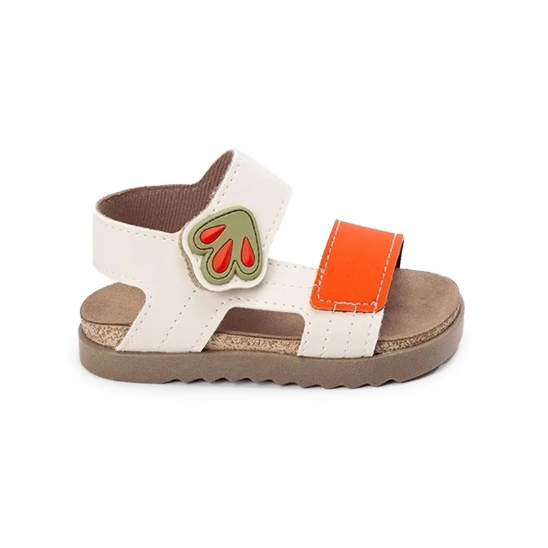 Sandália Papete Molekinho Rustic Infantil Laranja 26