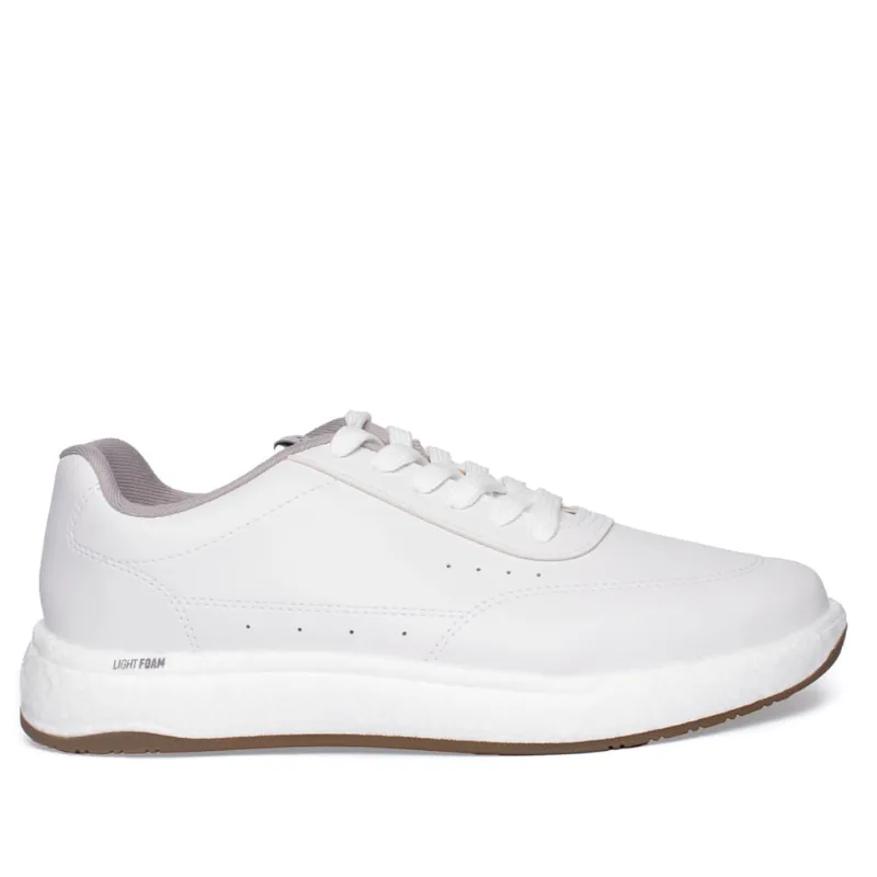 Sapatênis Masculino BR Sport Mônaco Casual Cinza Claro/Branco - 39