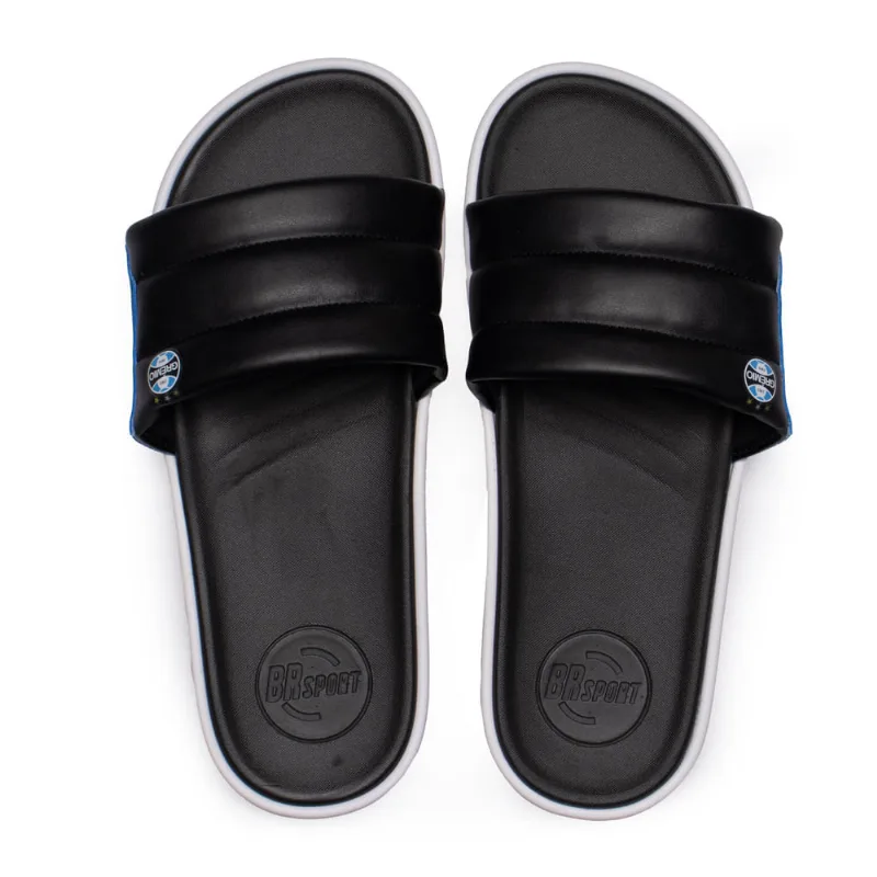 Chinelo Masculino Br Sport Napa Branco/Preto Grêmio - 42