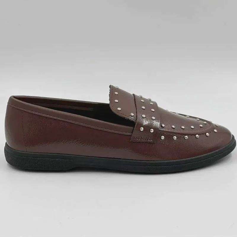 Mocassim Loafer Feminino Chocolate Moleca 5819.103