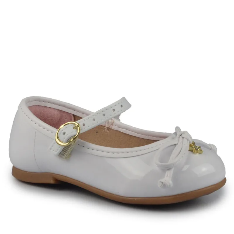 Sapatilha Infantil Molekinha Feminina 2106.1065 13488 VZ BRANCO 22