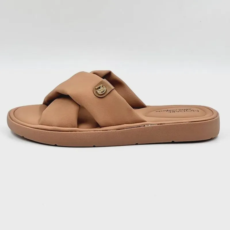 Tamanco Modare Rasteira Ultra Soft Slide com Tira Dupla Feminino