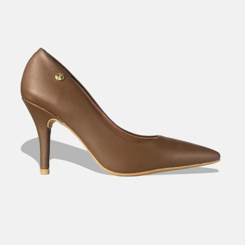 Sapato Scarpin Vizzano Bico Fino Salto Alto Pelica 1184.1101.7286 40 / Marrom