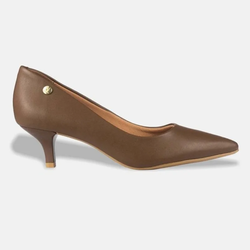 Sapato Scarpin Vizzano Bico Fino Pelica - 1122.828.7286 39 / Marrom