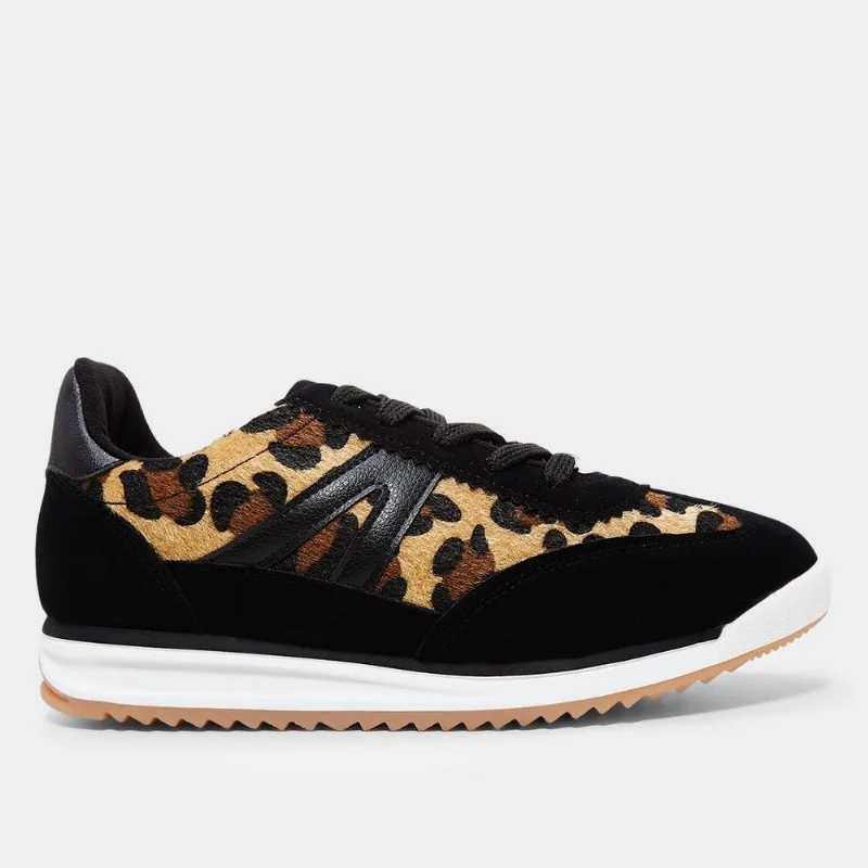 Tênis Vizzano Casual Feminino - Feminino - Preto+Bege
