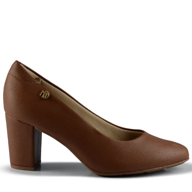 Scarpin Modare Feminino Salto Alto Bloco 7377.105 21736 NP AVELA 33